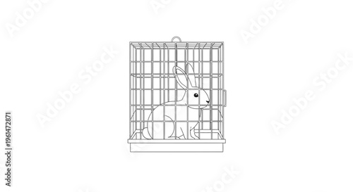 Bird sitting in a cage indoors.