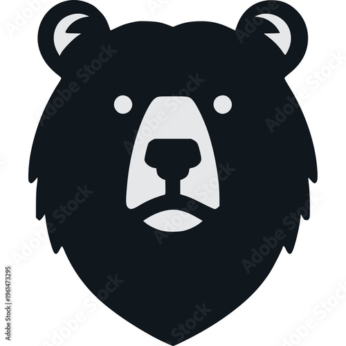 Grizzly Bear Icon Vector