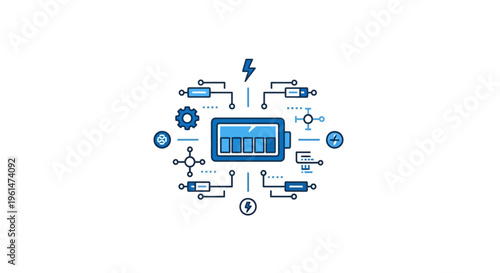 Battery Electric Circuit Technology.