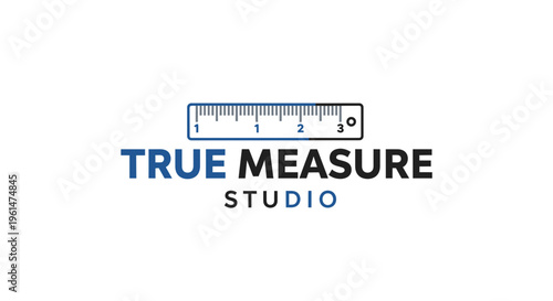 True Measure Studio Logo Design.