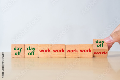 Konstfotografi Symbol for a 4 day work week.