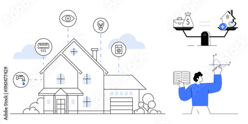 Smart home technology. Smart home devices enhance control, sustainability, and energy efficiency. Smart home innovation benefits home automation and eco-friendly living. For IoT, energy-saving, tech