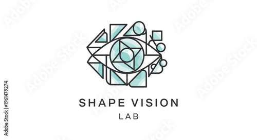 Geometric shapes vision lab logo.