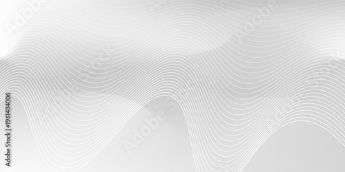 Smooth silver foil with waves lines