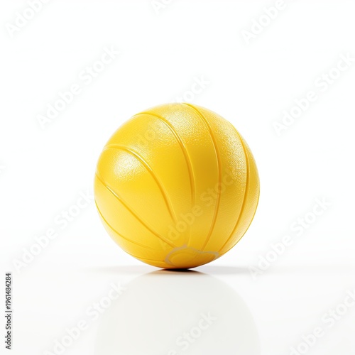 Bright Orange Sphere Isolated on White Backdrop Modern Simplicity for Creative Projects and Mockups