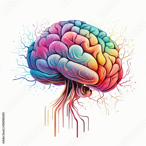 Colorful Neural Network A Vibrant Representation of the Thinking Process and Cognitive Function.