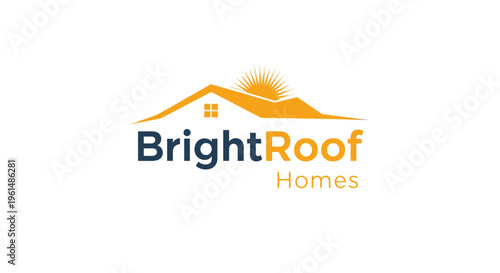 Bright Roof Homes Company Logo Design.