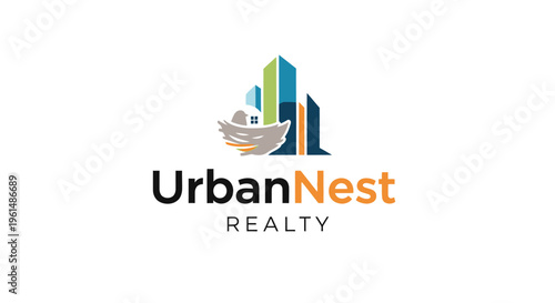 Urban Nest Realty Company Logo Design.