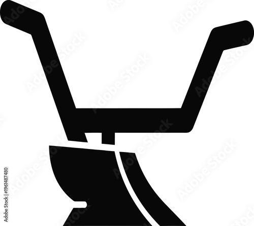 Torch with flame, symbol of freedom and leadership on black background