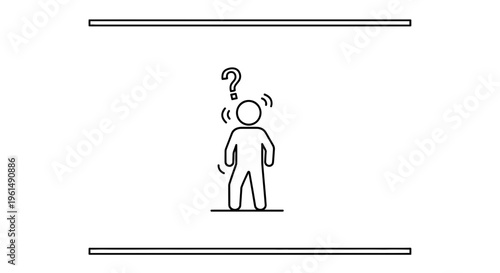 Navigating uncertainty: a conceptual illustration of a person facing a challenging decision or