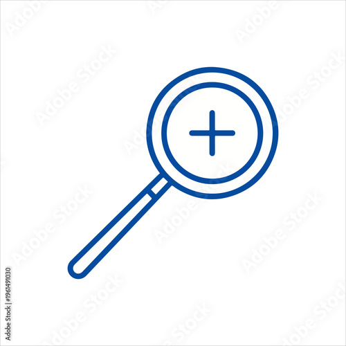 Magnifying Glass with Plus Sign Icon for Zoom In Functionality.