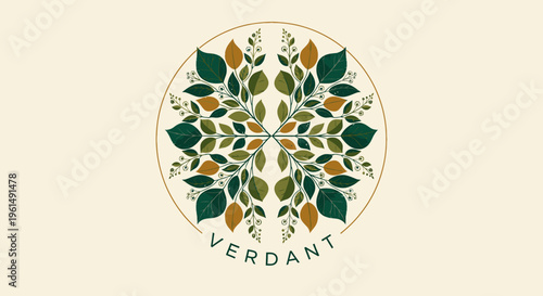 Verdant leafy logo design.