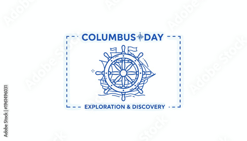 Minimalist nautical emblem commemorating an era of significant ocean exploration and monumental