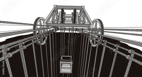 Close up of metal grain silo.