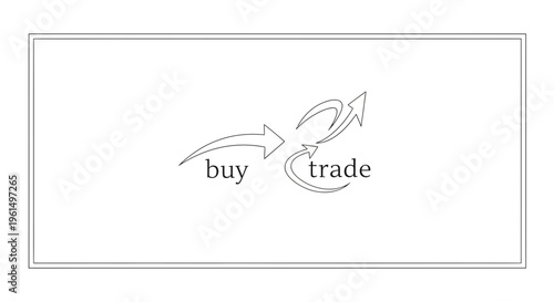 Visual representation of market dynamics and commercial exchange processes illustrating financial