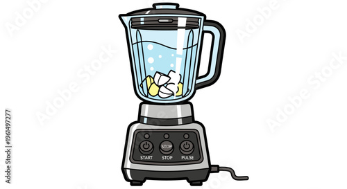 Electric Blender Kitchen Appliance Closeup.