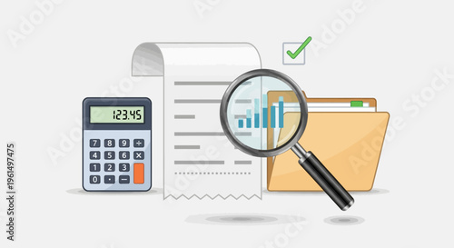 Business finance analysis calculator documents.