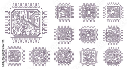 Microchips are small electronic devices.