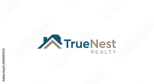 TrueNest Realty Logo Design.