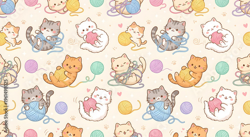 Easter seamless pattern 