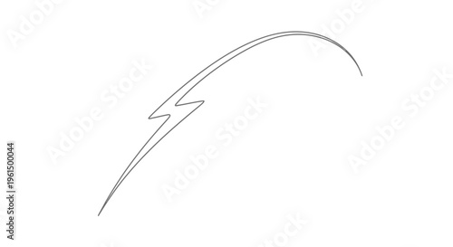 Dynamic lightning arc illustration symbolizing speed, energy, and impactful movement
