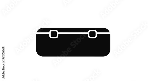 Vector illustration of toolbox icon, simple style