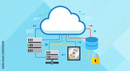 Cloud computing and data storage with network security.