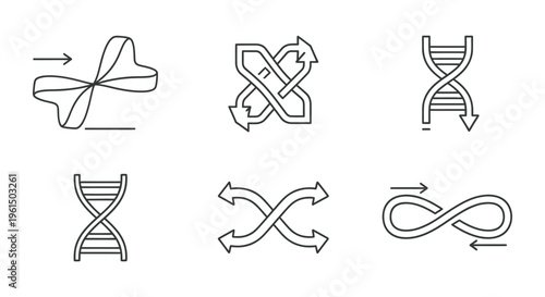 Dna structure and replication illustrations