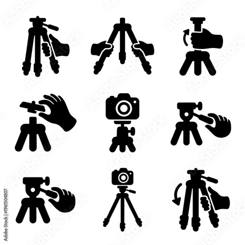 Collection of Photography Equipment and Camera Accessories for Professional Use.