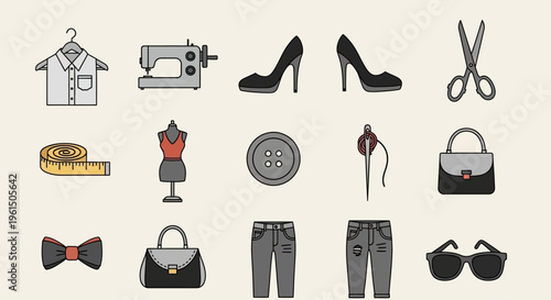 Fashion accessories and clothing items.