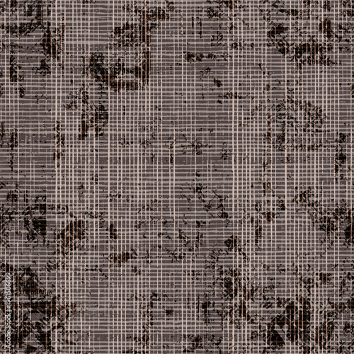 Seamless texture of burlap, canvas or jute, grunge vector background