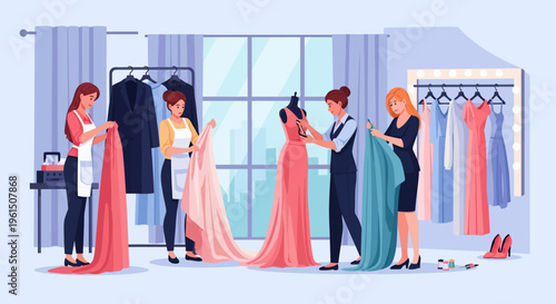 Fashion Designers at Work.