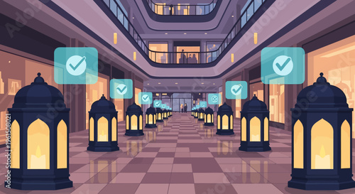 Interior Design Lanterns Hallway.