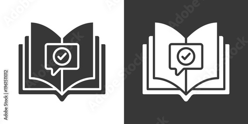 Review Icon Set Vector Collection Isolated In Black And White