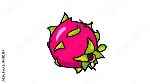 dragon fruit vector illustration