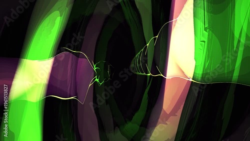 Abstract colorful swirling light patterns.