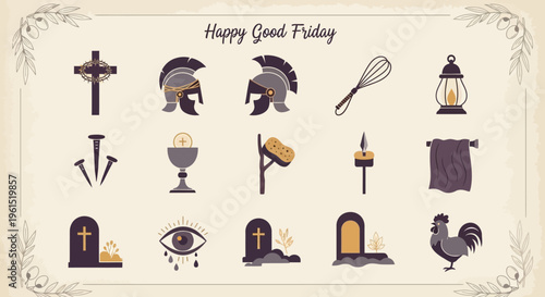 A comprehensive illustration of diverse religious symbols and historical artifacts, depicting reverence, sacrifice, and the meticulous preparation associated with profound spiritual events