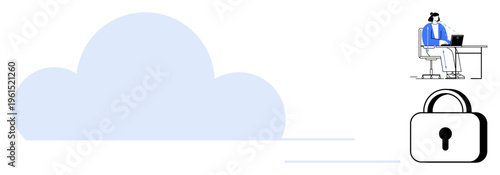 Cloud computing security. Cloud computing enhances data storage and security measures while enabling remote work. Cloud computing drives collaboration, cybersecurity, and privacy. Perfect for tech