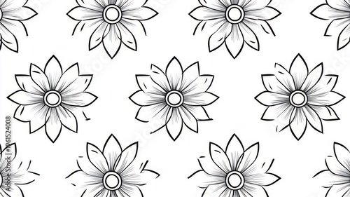 Elegant seamless floral pattern illustration for decorative backgrounds and textiles.