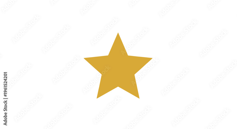 Obraz premium Golden star shape symbol icon.