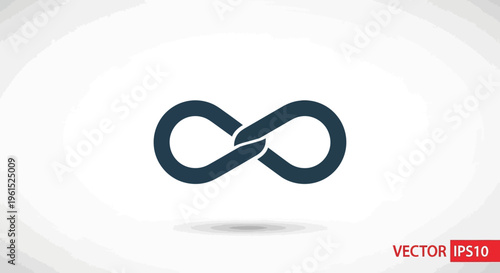 Infinity Symbol Vector Graphic Design.