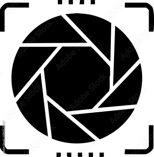 Photography focus aperture icon