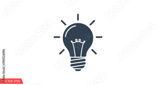 Light Bulb Icon Symbol Idea.