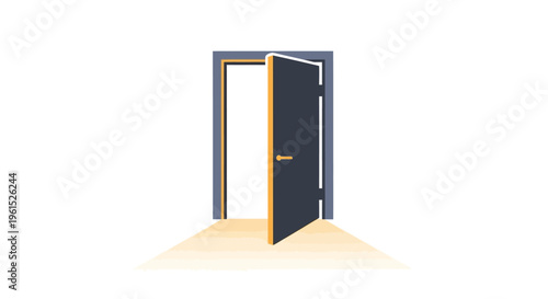 Open Door Interior Entrance Way.