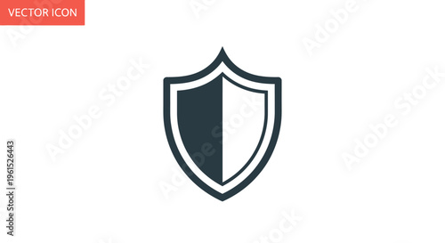 Shield Icon Protection Security Symbol.