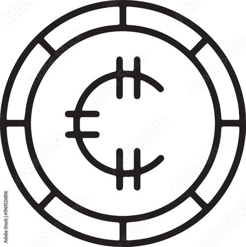 Art & Illustration, Minimalist clock icon for time management and project deadlines.