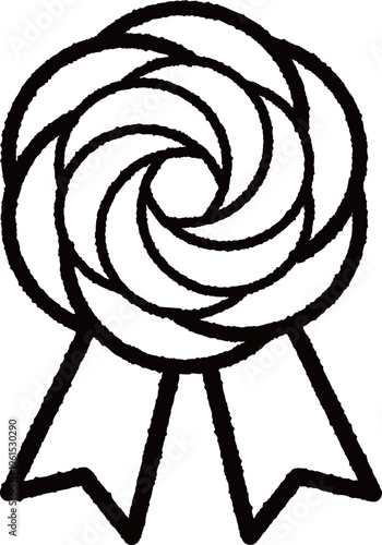 Camellia Brooch, isolated on white background