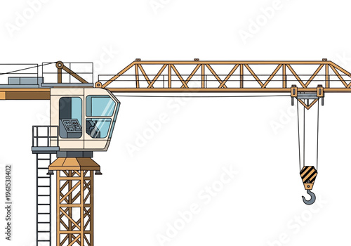 Crane Machinery Equipment for Construction Site.