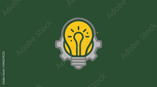 Creative idea generation and innovation concept with lightbulb.
