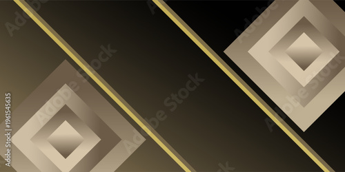 composition of lines, planes and geometric shapes with gradations of brown, gold and black that give a dynamic, elegant and luxurious impression as inspiration for applied art designs